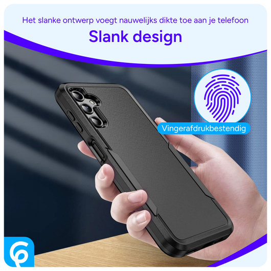 Samsung Galaxy S23 Hoesje Schokbestendige Hardcase Back Cover Zwart afbeelding 4