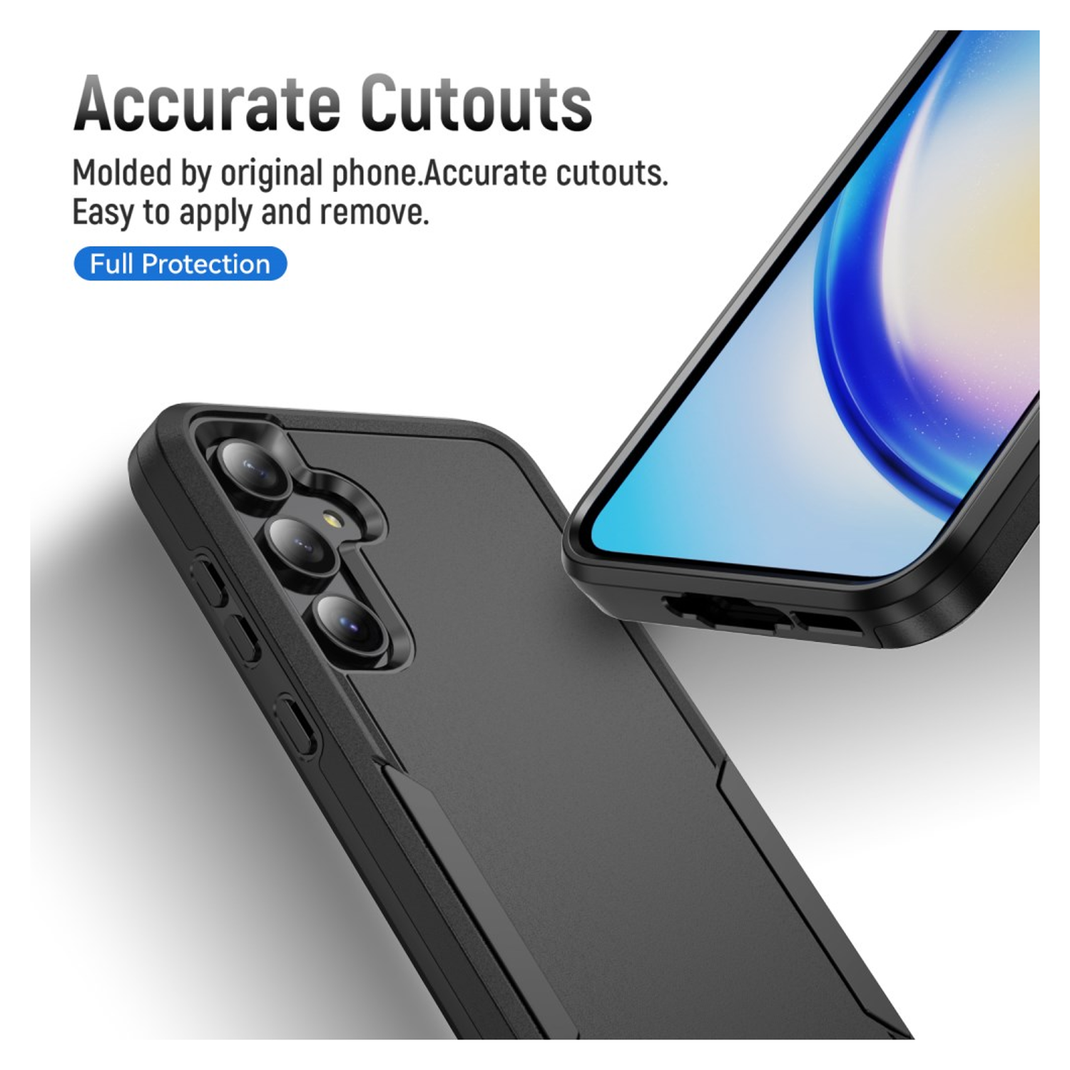 Samsung Galaxy A54 Hoesje Schokbestendige Hardcase Back Cover Zwart afbeelding 5