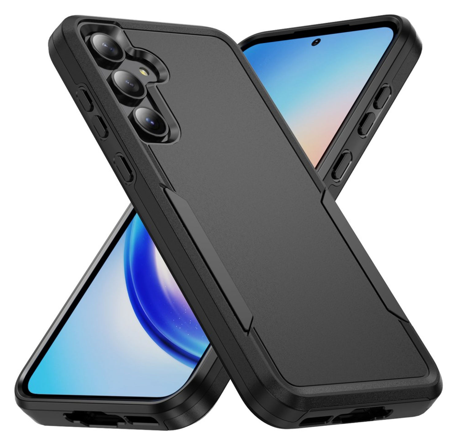 Samsung Galaxy A54 Hoesje Schokbestendige Hardcase Back Cover Zwart afbeelding 1