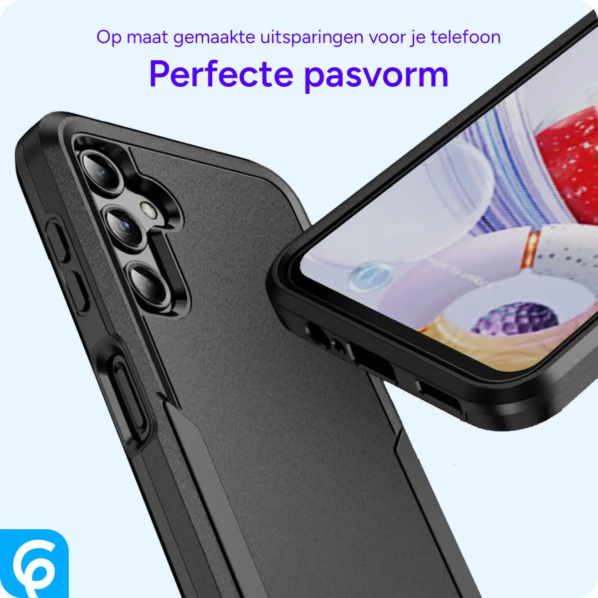 Samsung Galaxy A14 Hoesje Schokbestendige Hardcase Back Cover Zwart afbeelding 5