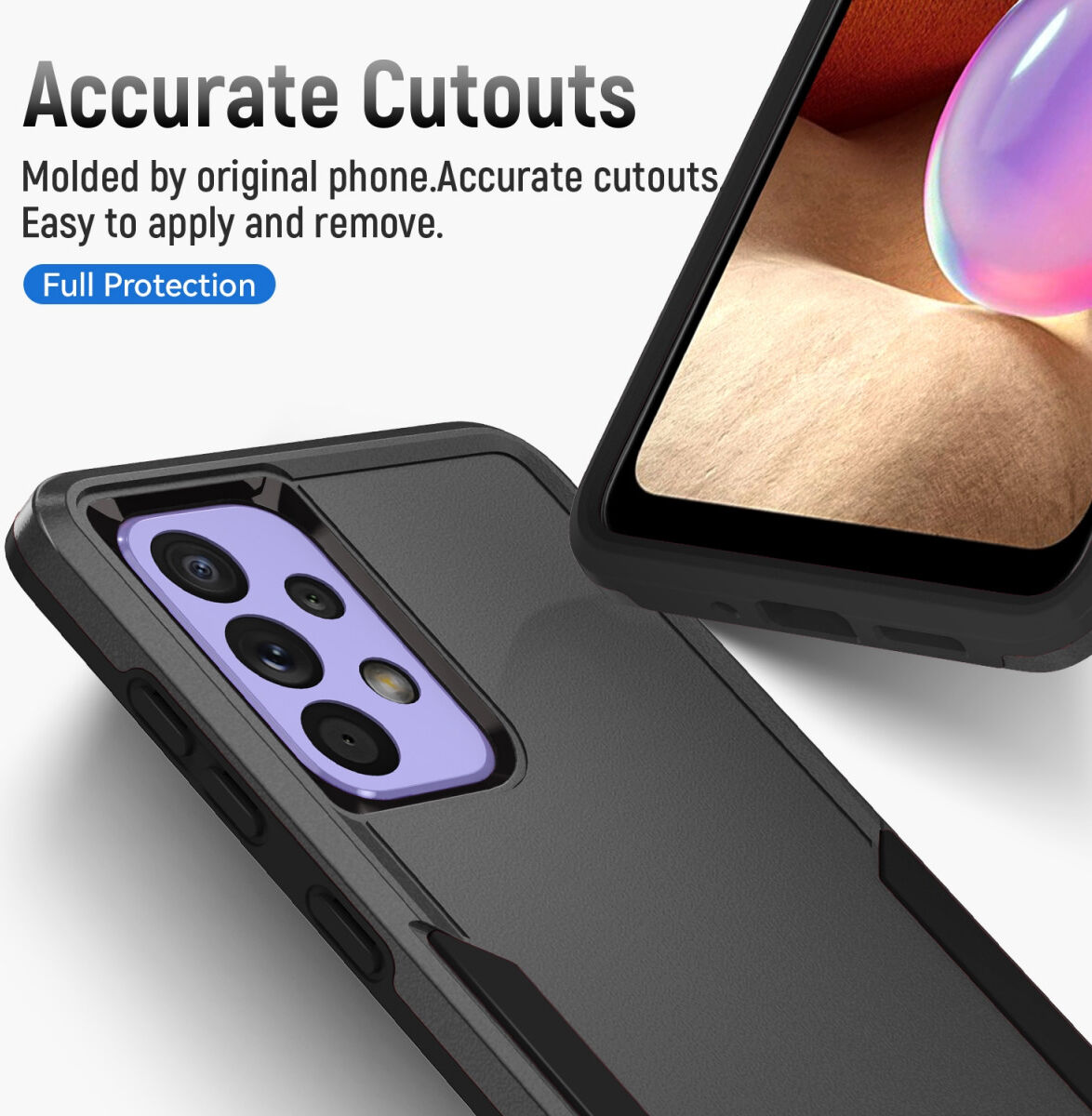 Samsung Galaxy A53 Hoesje Schokbestendige Hardcase Back Cover Zwart afbeelding 4
