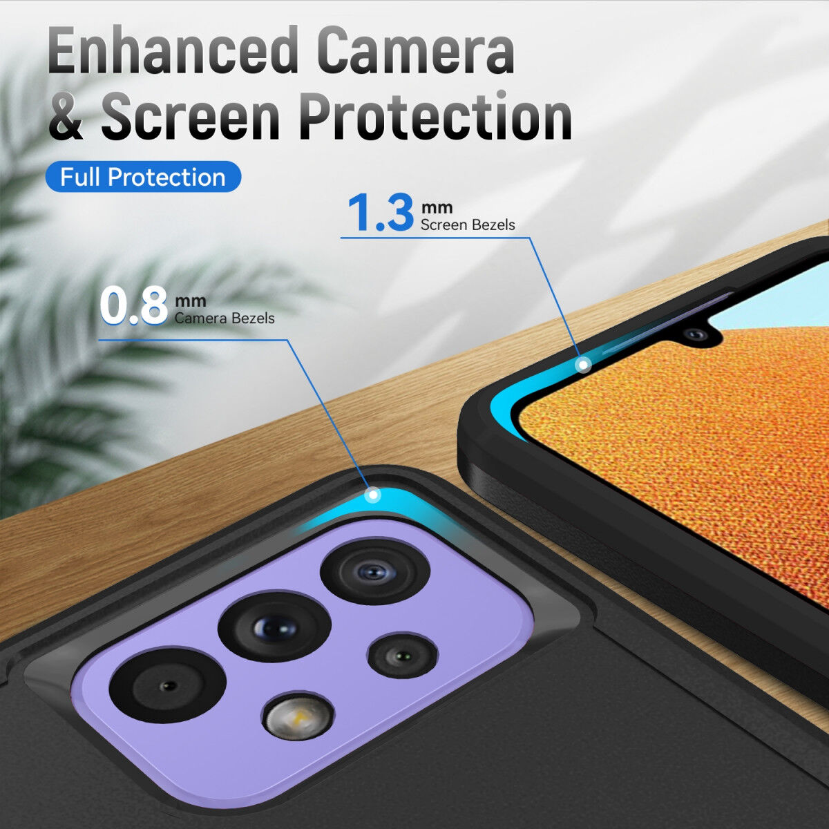 Samsung Galaxy A53 Hoesje Schokbestendige Hardcase Back Cover Zwart afbeelding 6