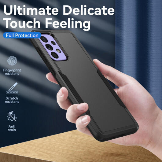 Samsung Galaxy A53 Hoesje Schokbestendige Hardcase Back Cover Zwart afbeelding 3