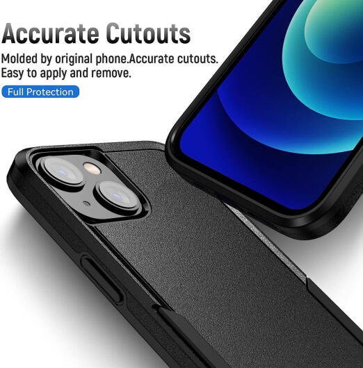 Apple iPhone 14 Hoesje Schokbestendige Hardcase Back Cover Zwart afbeelding 6