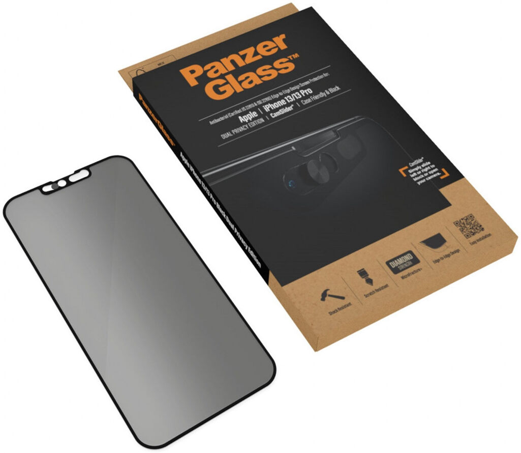 PanzerGlass Camslider Apple iPhone 13/13 Pro Screen Protector CF Zwart afbeelding 5
