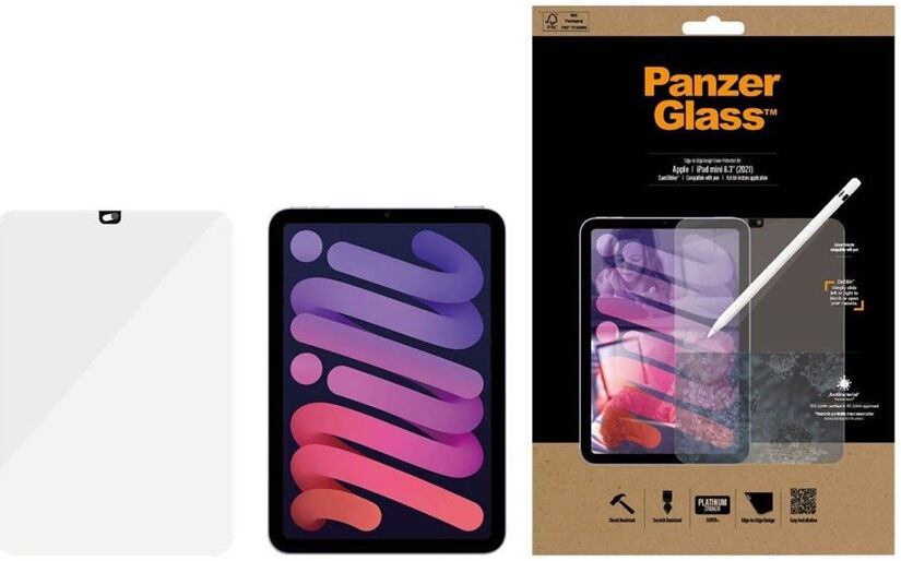 PanzerGlass Camslider Apple iPad Mini 7/6 Screen Protector Case Friendly afbeelding 1