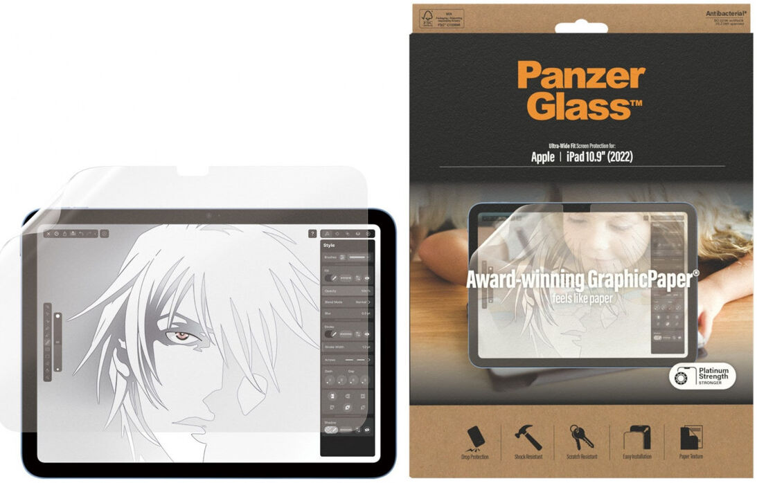 PanzerGlass Ultra-Wide iPad 10.9 (2022) / iPad 11 (2025) Screen Protector afbeelding