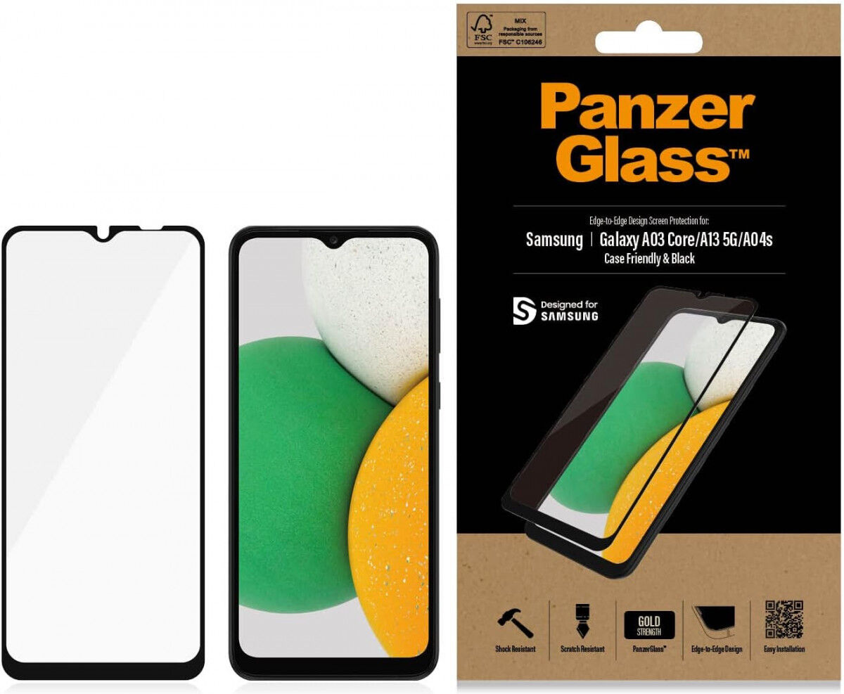 PanzerGlass Samsung Galaxy A13 5G/A04s Screen Protector Case Friendly afbeelding 1