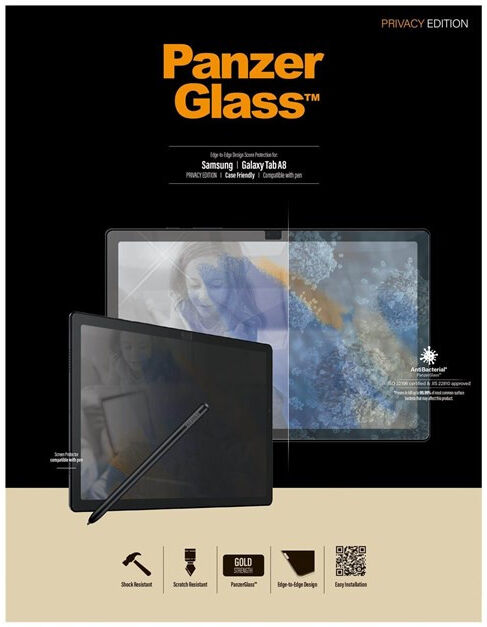 PanzerGlass Samsung Galaxy Tab A8 Screen Protector Privacy Glass afbeelding 2
