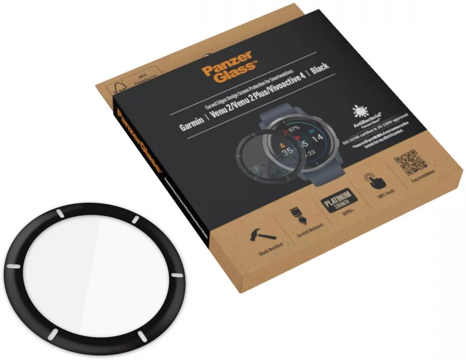 PanzerGlass - Garmin Venu 2/Venu 2 Plus/Vivoactive 4 Screen Protector afbeelding 4