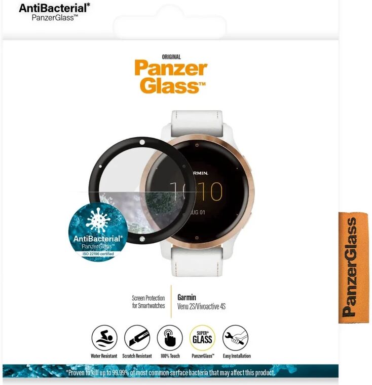 PanzerGlass - Garmin Venu 2S / Vivoactive 4S Screen Protector afbeelding 4