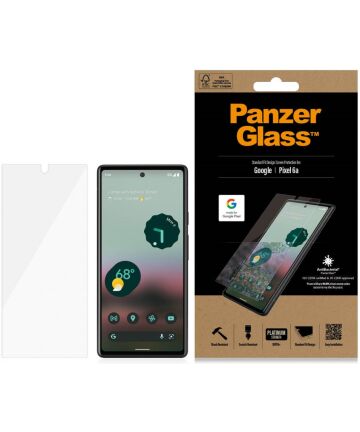 PanzerGlass Ultra-Wide Google Pixel 6a Screen Protector Antibacterieel Screen Protectors