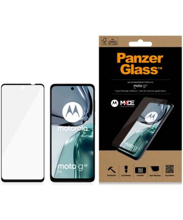 PanzerGlass Motorola Moto G62 Screen Protector Case Friendly Zwart Screen Protectors