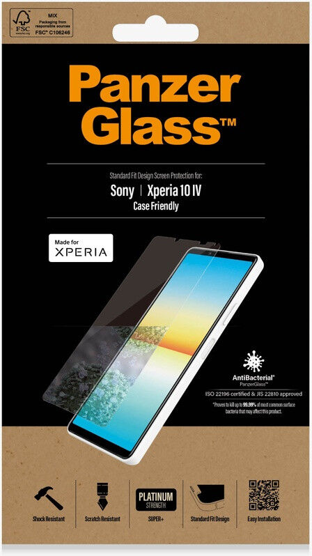 PanzerGlass Sony Xperia 10 IV Screen Protector Antibacterieel afbeelding 3