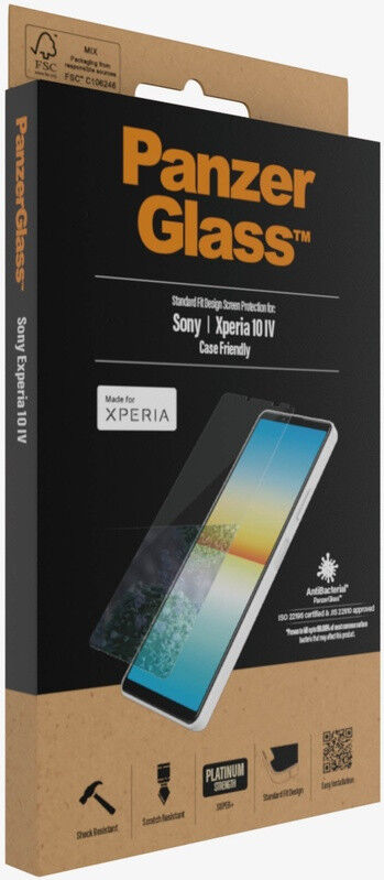 PanzerGlass Sony Xperia 10 IV Screen Protector Antibacterieel afbeelding 4