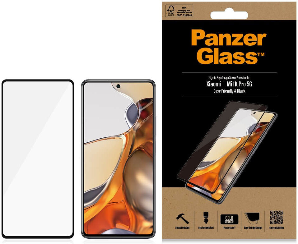 PanzerGlass Xiaomi Mi 11T / Mi 11T Pro Screen Protector Case Friendly afbeelding 1
