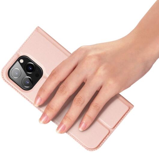Dux Ducis Skin Pro Apple iPhone 15 Pro Hoesje Portemonnee Roze afbeelding 6