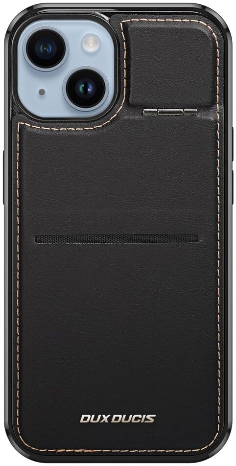 Dux Ducis Rafi iPhone 14 / 13 Hoesje MagSafe Pasjes Houder RFID Zwart afbeelding 10