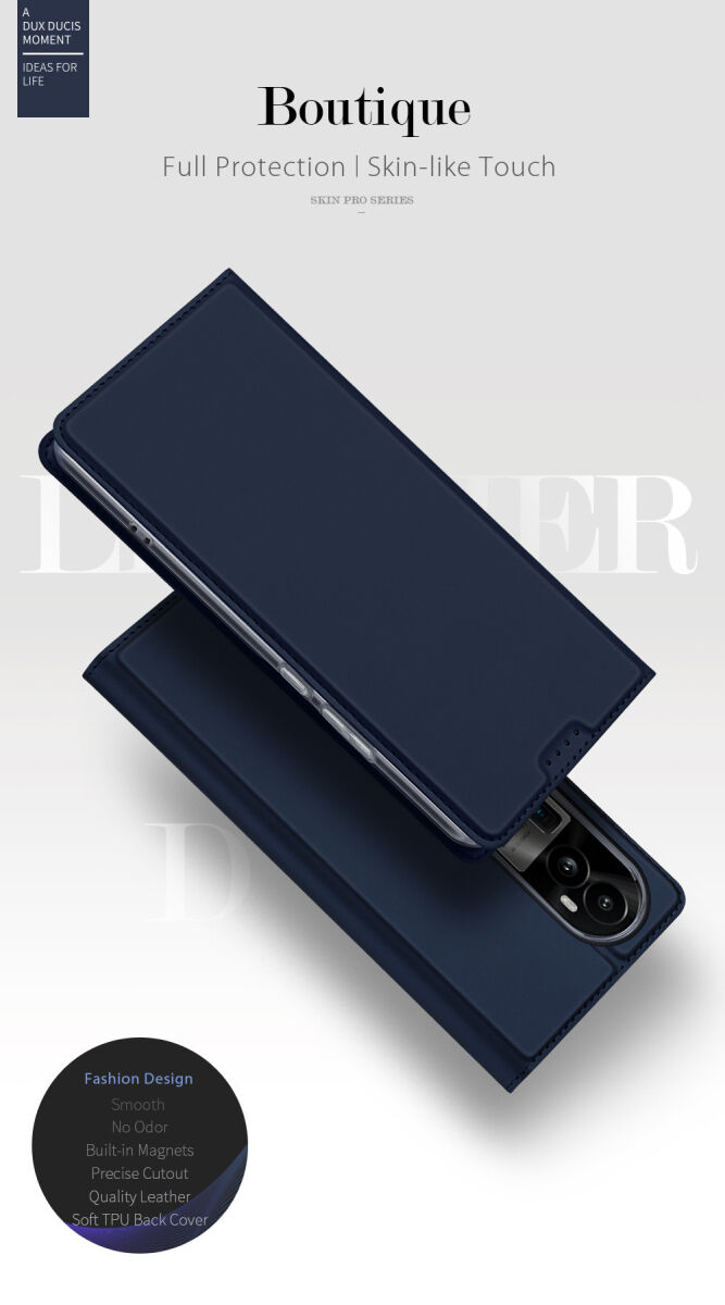 Dux Ducis Skin Pro Oppo Reno 10 Pro Plus Hoesje Portemonnee Blauw afbeelding 7