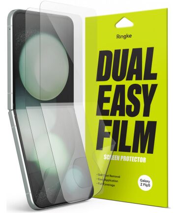 Ringke Dual Easy Film Samsung Galaxy Z Flip 5 Screen Protector 2-Pack Screen Protectors