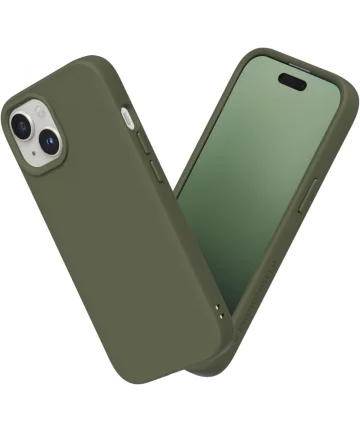 RhinoShield SolidSuit Apple iPhone 15 Hoesje Seaweed Green Hoesjes