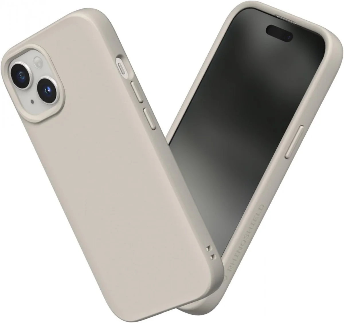 RhinoShield SolidSuit Apple iPhone 15 Hoesje Shell Beige afbeelding 1