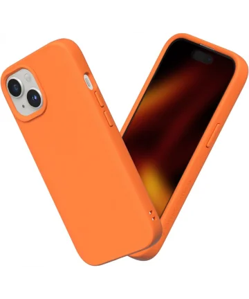 RhinoShield SolidSuit Apple iPhone 15 Hoesje Neon Orange Hoesjes