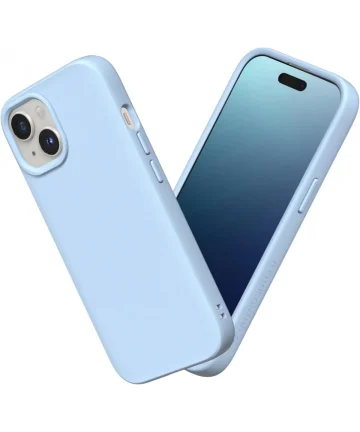 RhinoShield SolidSuit Apple iPhone 15 Hoesje Glacier Blue Hoesjes
