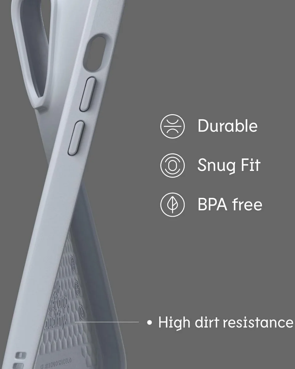 RhinoShield SolidSuit Apple iPhone 15 Hoesje Glacier Blue afbeelding 7