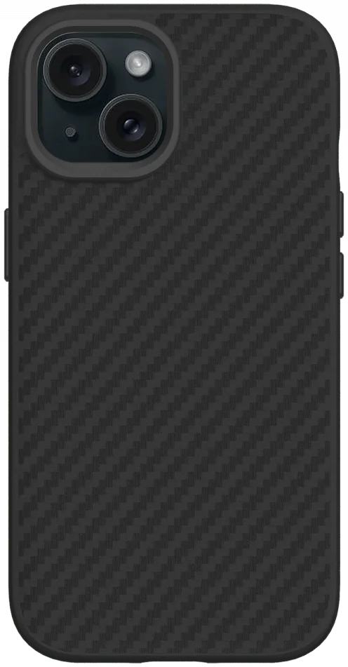 RhinoShield SolidSuit Apple iPhone 15 Hoesje Carbon Zwart afbeelding 2
