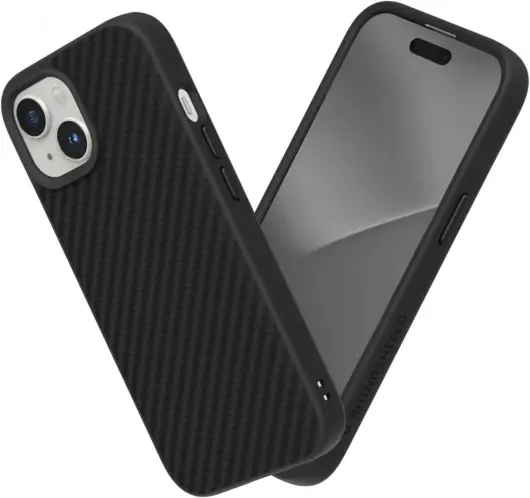 RhinoShield SolidSuit Apple iPhone 15 Hoesje Carbon Zwart afbeelding 1