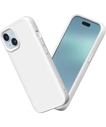 RhinoShield SolidSuit iPhone 15 Plus Hoesje Back Cover White Hoesjes