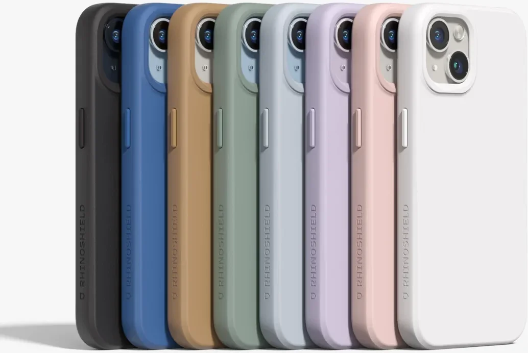 RhinoShield SolidSuit iPhone 15 Plus Hoesje Back Cover Sage Green afbeelding 3