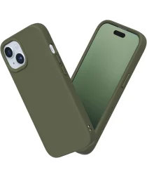 RhinoShield SolidSuit iPhone 15 Plus Hoesje Back Cover Seaweed Green
