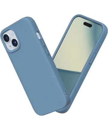 RhinoShield SolidSuit iPhone 15 Plus Hoesje Back Cover Tide Blue Hoesjes