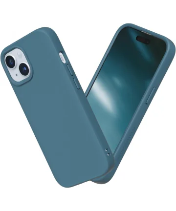 RhinoShield SolidSuit iPhone 15 Plus Hoesje Back Cover Ocean Blue Hoesjes