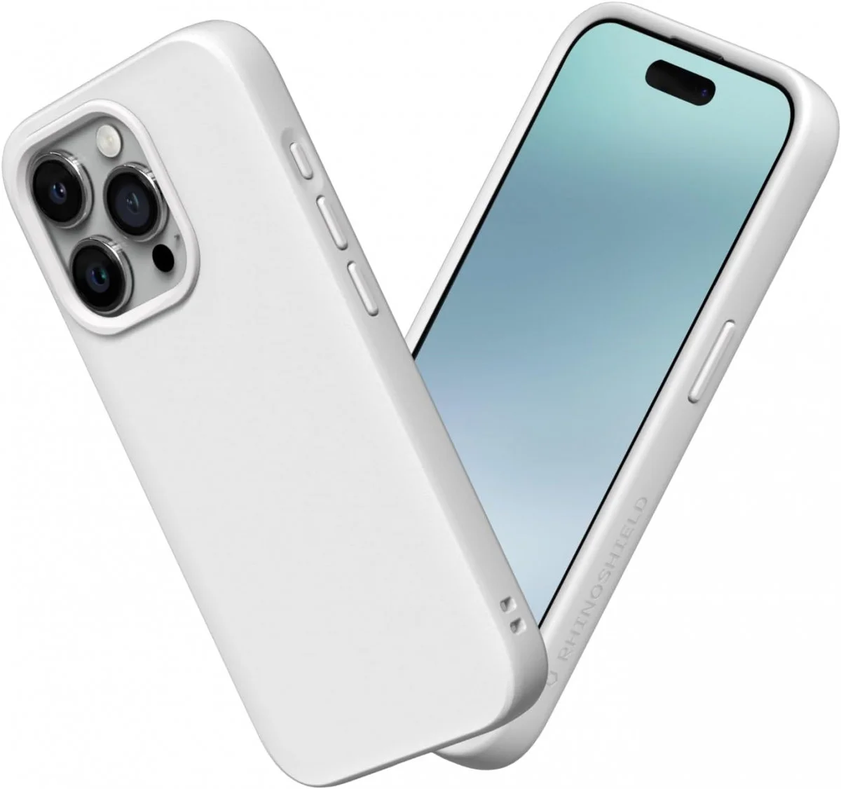 RhinoShield SolidSuit iPhone 15 Pro Hoesje Back Cover White afbeelding 1