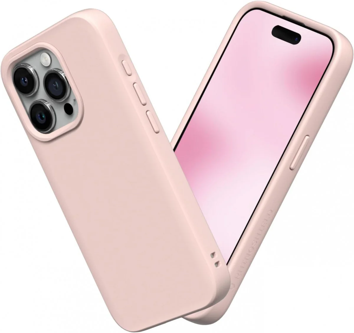 RhinoShield SolidSuit iPhone 15 Pro Hoesje Back Cover Blush Pink afbeelding 1