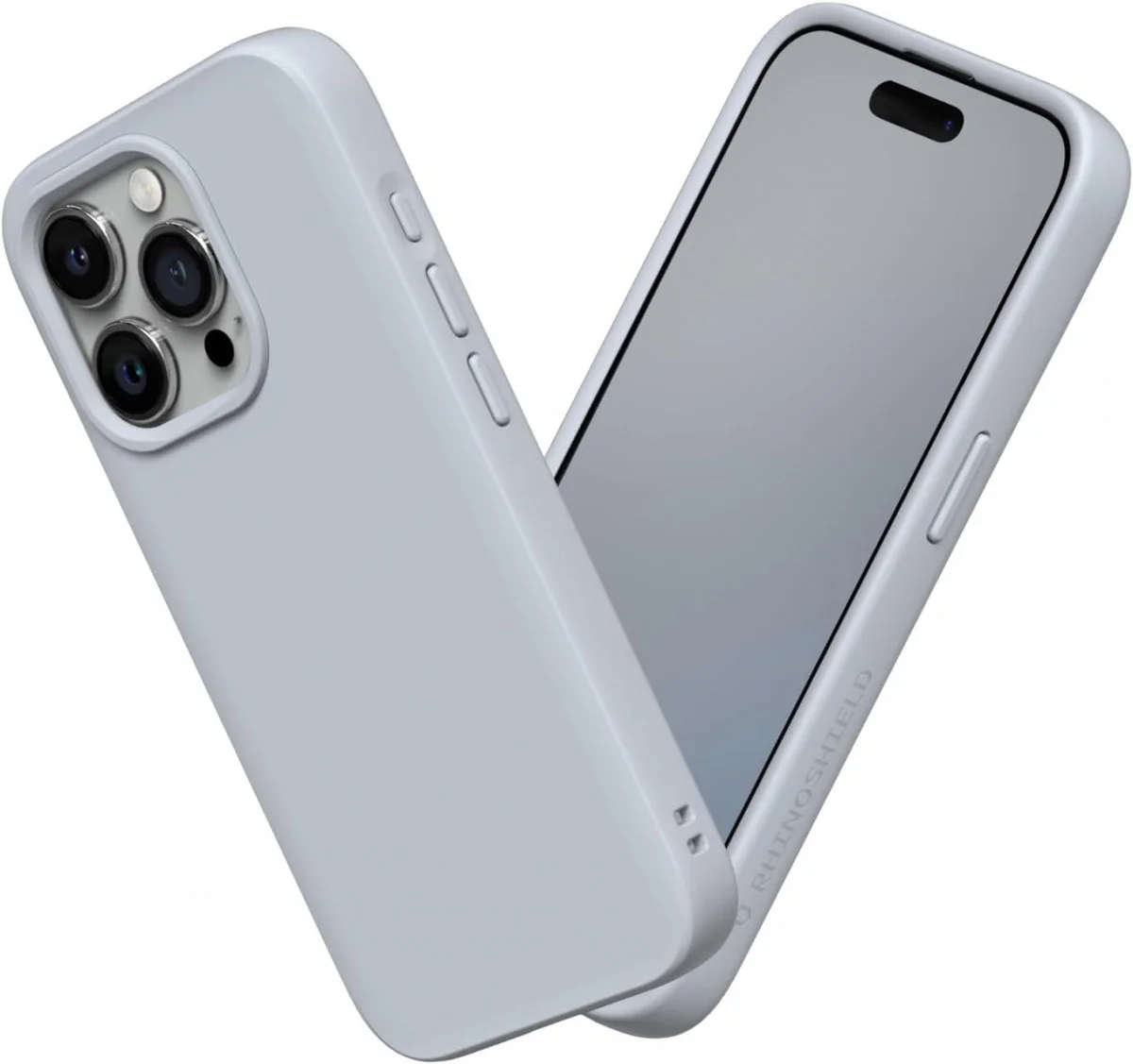 RhinoShield SolidSuit iPhone 15 Pro Hoesje Back Cover Ash Grey afbeelding 1