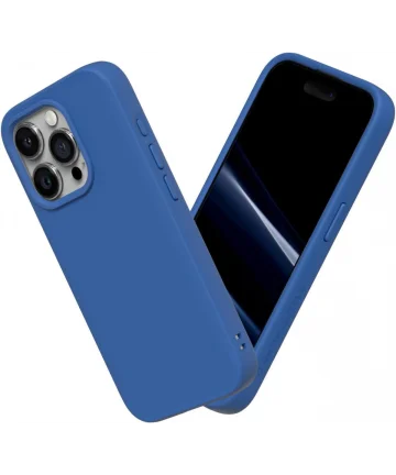 RhinoShield SolidSuit iPhone 15 Pro Hoesje Back Cover Cobalt Blue Hoesjes