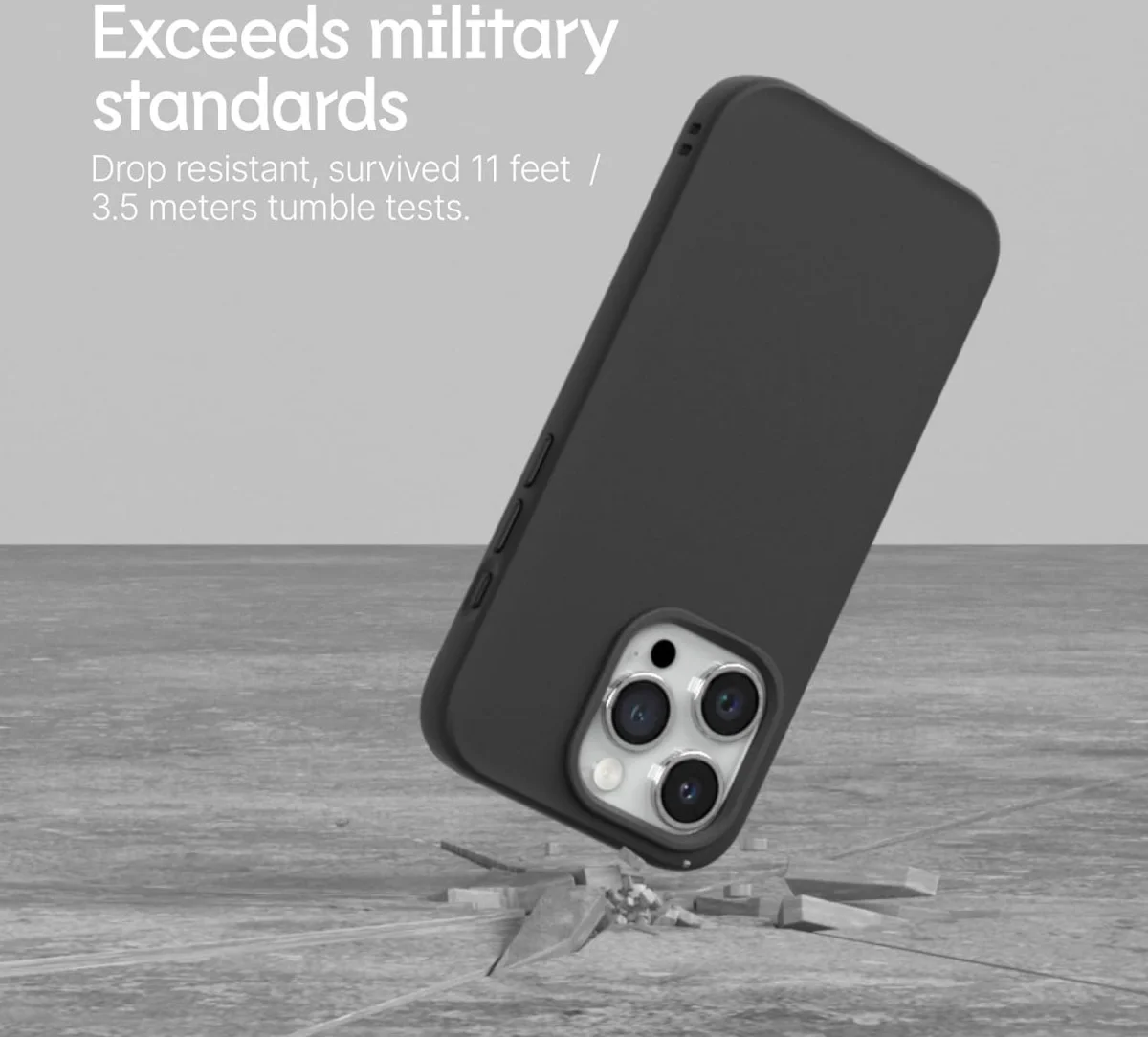 RhinoShield SolidSuit iPhone 15 Pro Hoesje Back Cover Carbon Zwart afbeelding 4