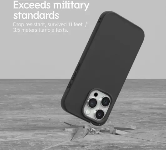 RhinoShield SolidSuit iPhone 15 Pro Hoesje Back Cover Carbon Zwart afbeelding 4