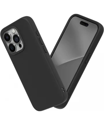 RhinoShield SolidSuit iPhone 15 Pro Max Back Cover Black Hoesjes