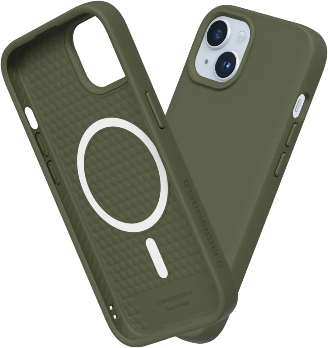 Rhinoshield Solidsuit Apple iPhone 15 Hoesje MagSafe Seaweed Green afbeelding 1