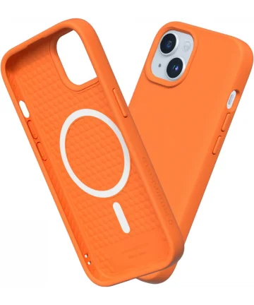 Rhinoshield Solidsuit Apple iPhone 15 Hoesje MagSafe Neon Orange Hoesjes