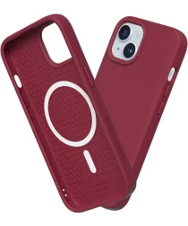 Rhinoshield Solidsuit Apple iPhone 15 Plus Hoesje MagSafe Bordeaux Red