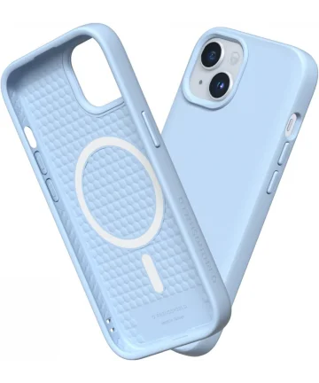 Rhinoshield Solidsuit iPhone 15 Plus Hoesje MagSafe Glacier Blue Hoesjes