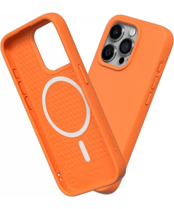 Rhinoshield Solidsuit Apple iPhone 15 Pro Hoesje MagSafe Neon Orange Hoesjes