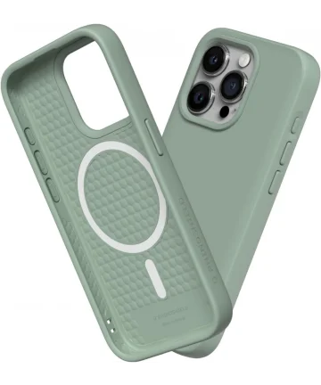 Rhinoshield Solidsuit iPhone 15 Pro Max Hoesje MagSafe Sage Green Hoesjes