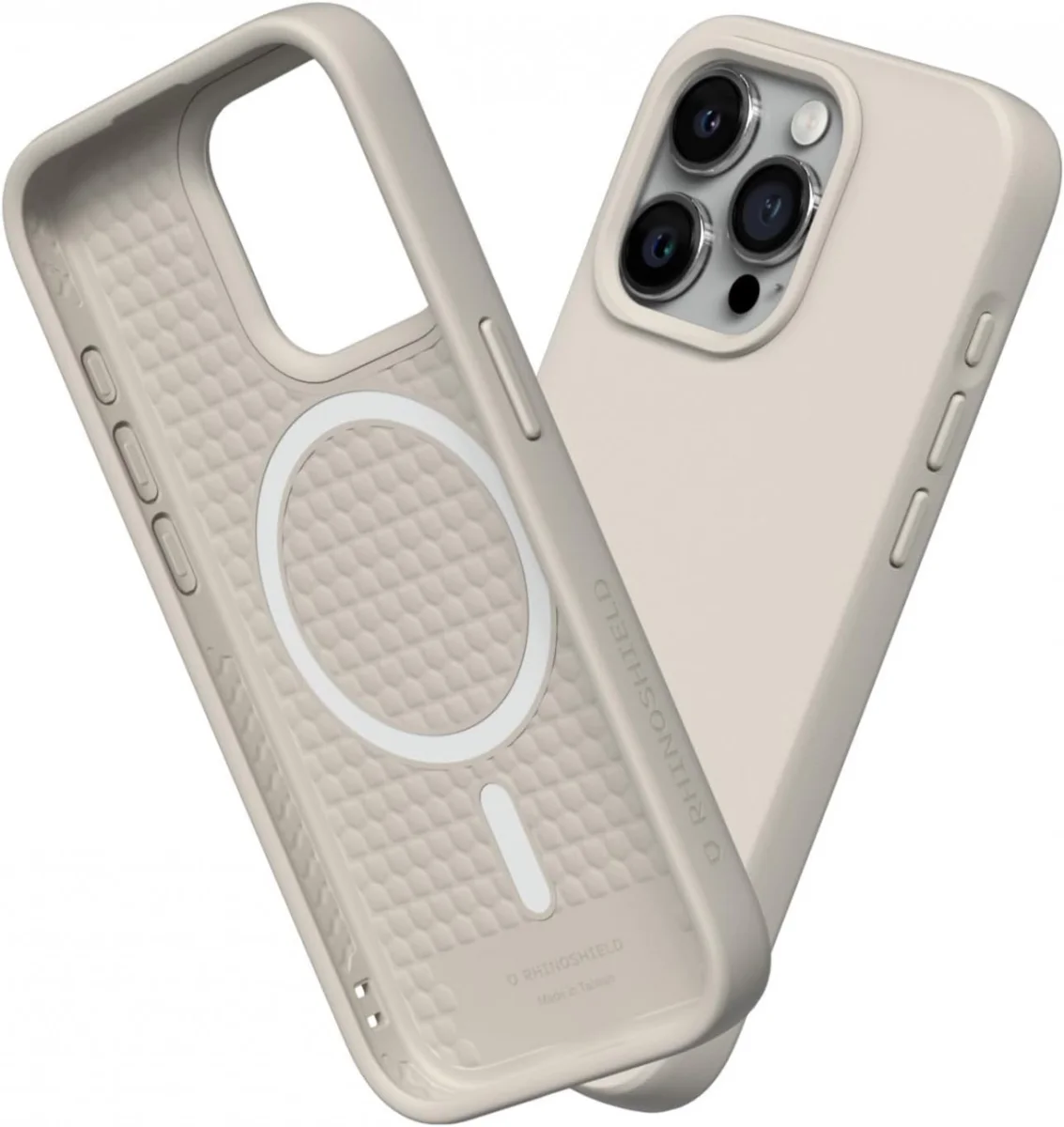 Rhinoshield Solidsuit iPhone 15 Pro Max Hoesje MagSafe Shell Beige afbeelding 1